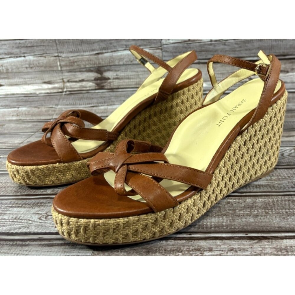 Sarah Flint Perfect Mirjana Wedge 80 sandasls size 42 mspr $495 made Italy